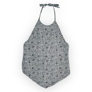 Vintage Silk Tie Back Halter Top
